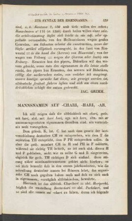 Mannsnamen Auf -Chari, -Hari, -Ar.