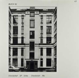 Fotografie: Oranienstr. 183-184, um 1981