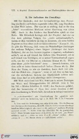B. Die Aufnahme des Fremdlings (§§143-149)