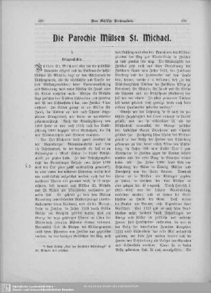 Die Parochie Mülsen St. Michael