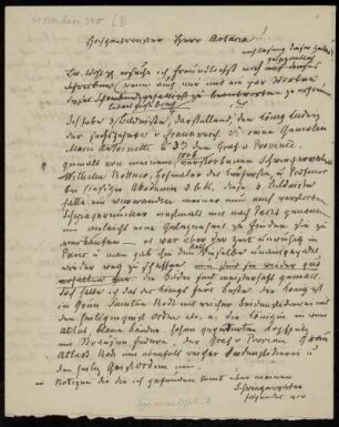 Brief von Ludwig Emil Grimm an Domenico Artaria