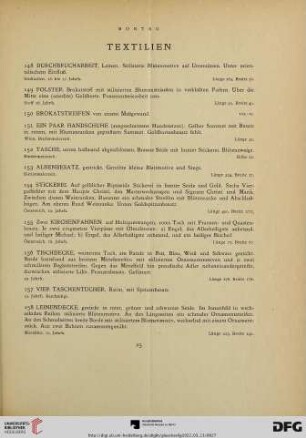Textilien (Nr. 148-163)