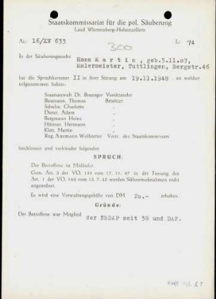 Martin, Hans