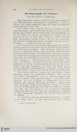 Die Photographie der Cometen