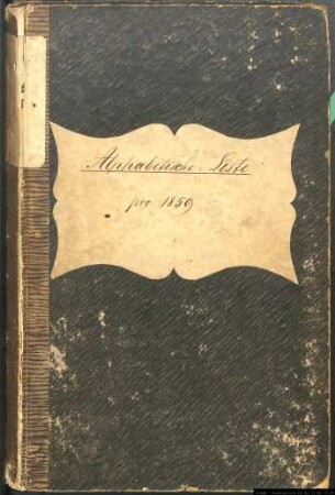 Rekrutierungsstammrollen des Stadtkreises Münster Jahrgang 1859