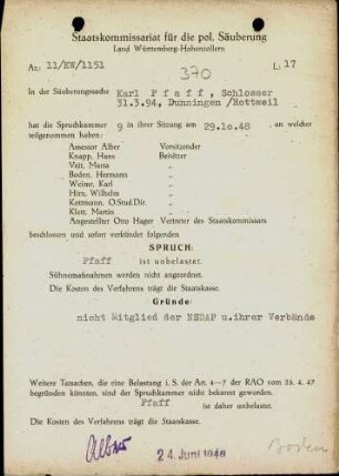 Pfaff, Karl