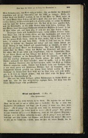 Elias auf Horeb (1. Kön. 19) : (eine Präparation)