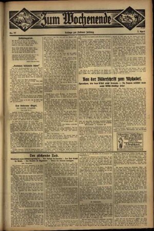 Zweite Ausgabe vom Sonntag, den 03. April 1932.