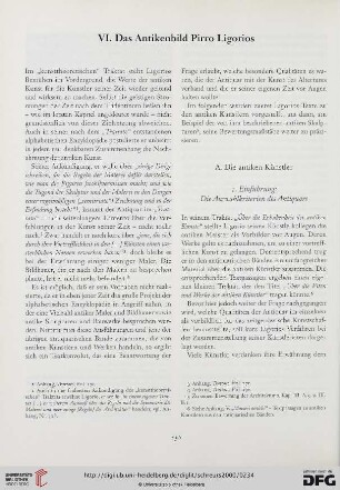 VI. Das Antikenbild Pirro Ligorios
