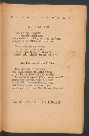 Dos milagros
