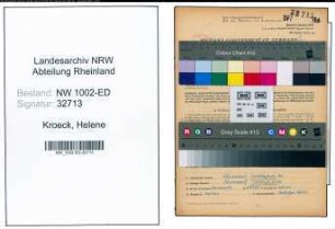 Entnazifizierung Helene Kroeck, geb. 02.01.1899 (Lehrerin)