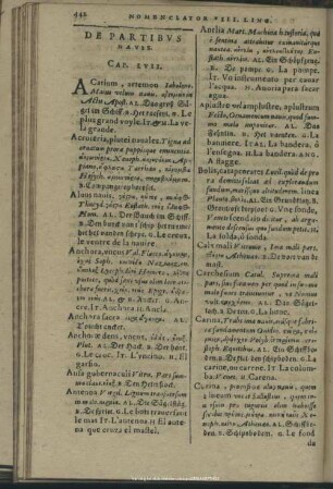 De Partibus Navis. Cap. LVII