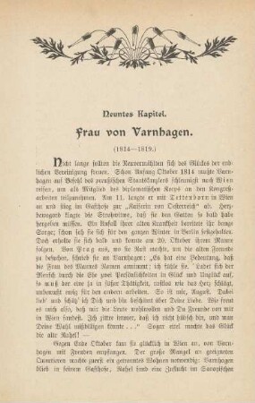 Neuntes Kapitel. Frau von Varnhagen