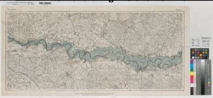 Weser Flußlauf mit Überschwemmungsgebiet Blatt 4 Wietersheim - Schweringen 1920 1 : 50 000 44 x 100 farb. Druck Preußische Landesaufnahme B Nr. 505f