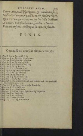 Commissa vel omissa in aliquot exemplis.