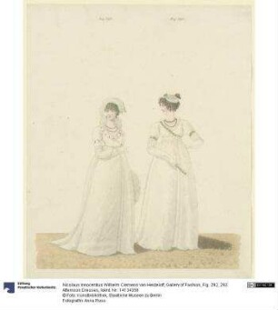 Gallery of Fashion, Fig. 292, 293: Afternoon Dresses