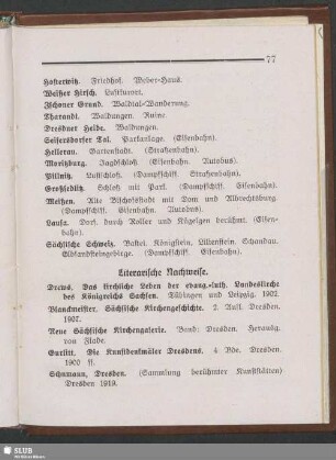 Literarische Nachweise
