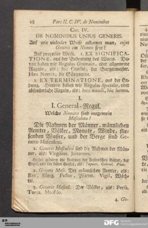 Cap. IV. De Nominibus Unius Generis