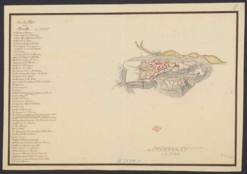 Plan du Fort de la Brünette