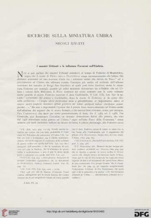 15: Ricerche sulla miniatura umbra : secolo XIV-XVI