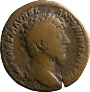 Münze, Sesterz, 161 - 162