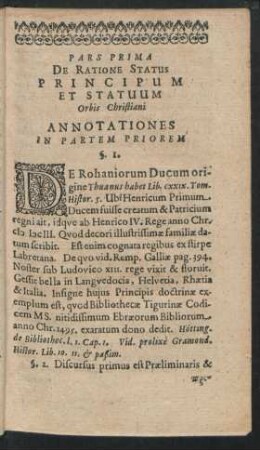 Annotationes In Partem Priorem
