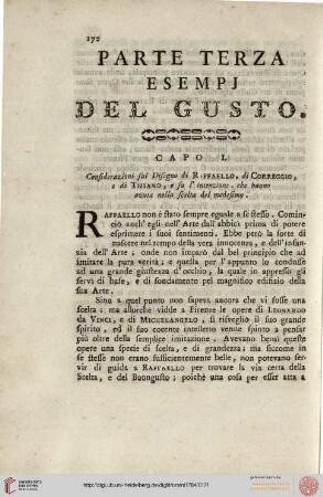 III. Esempj del gusto