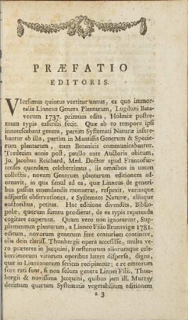 Praefatio Editoris.