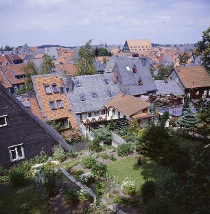 Goslar. Blick über die Altstadt von Südwesten