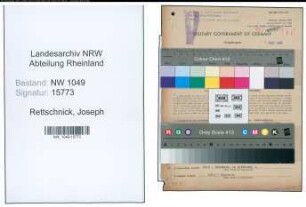 Entnazifizierung Joseph Rettschnick , geb. 27.02.1904 (Kaufmaennischer Angestellter)