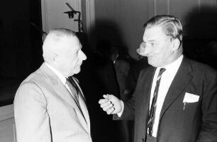 13. Tagung 1963 Medizin; Eröffnung Lindau 1.7.63: Otto H. Warburg, Hugo Th. Theorell