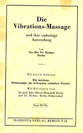HANDBUCH DIE VIBRATIONS-MASSAGE