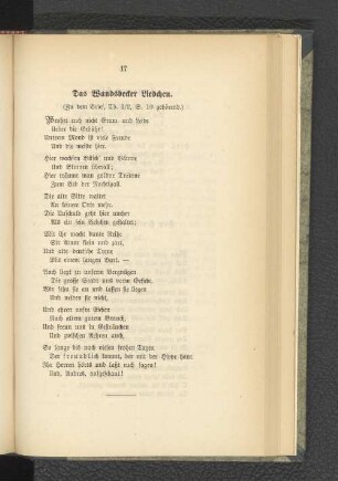 Das Wandsbecker Liebchen.