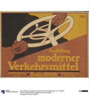 Ausstellung moderner Verkehrsmittel