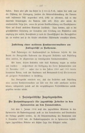 J. Sozialpolitische Angelegenheiten.
