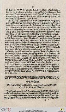 Beschreibung Der frewden fewr auff den abend zugericht ...