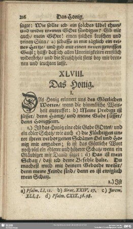 XLVIII. Das Honig