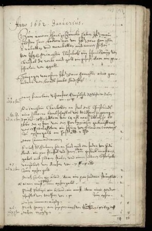 Kammerrechnung 1662