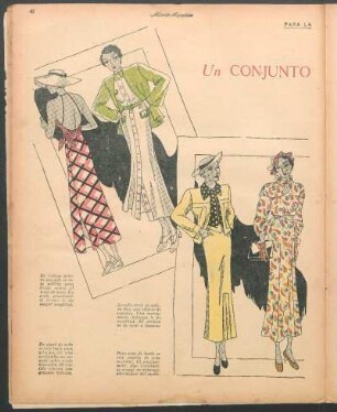 Un conjunto para veraneo [Dibujos] : Para la mujer