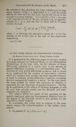 On the index symbol of homogeneous function.