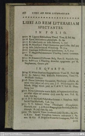 Libri Ad Rem Literariam Spectantes.