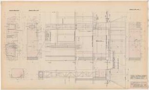 Preußischer Landtag, Berlin Umbau zum »Haus der Flieger«: Saal, Bühne (Tragwerk): Details 1:20