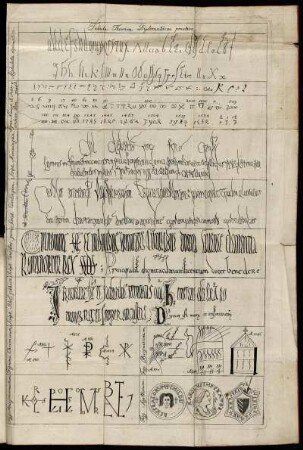 Tabula Theoriae Diplomaticae practica.