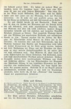 Sitte und Sitten