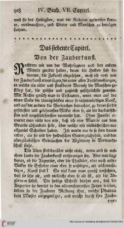Das siebente Capitel