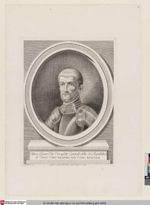 Vittore Pisani Patr. Ven. eletto Generale della Serma. Repubblica di Venezia l'anno MCCCLXXIX