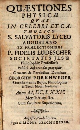 Quaestiones Physicae