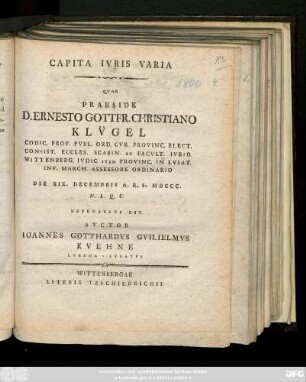 Capita Ivris Varia