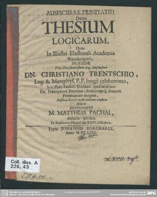 Decas thesium logicarum