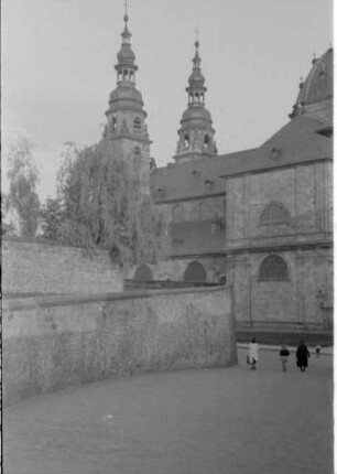 Fulda: Dom vom Bischöflichen Palais aus